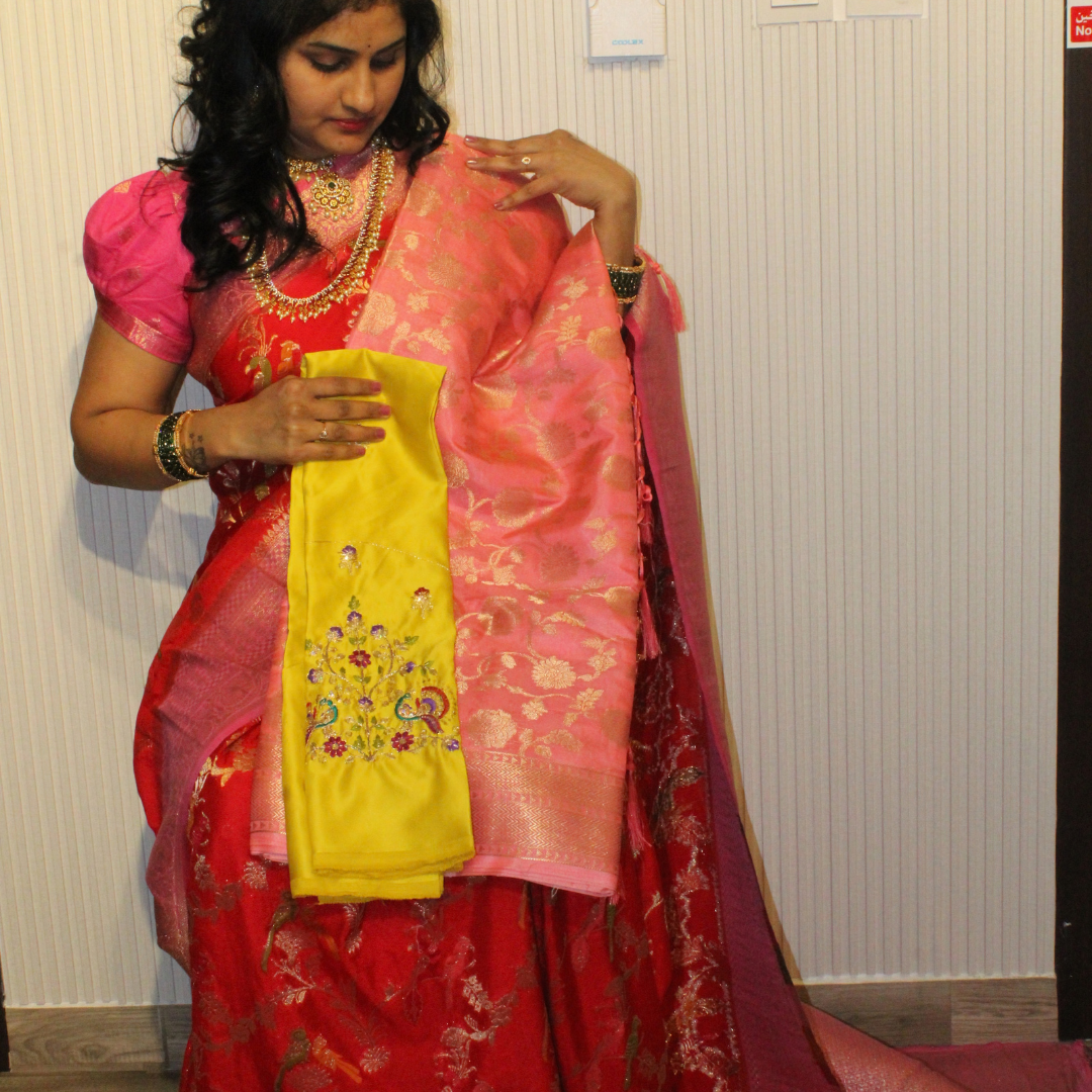Banarasi Silk saree with work blouse