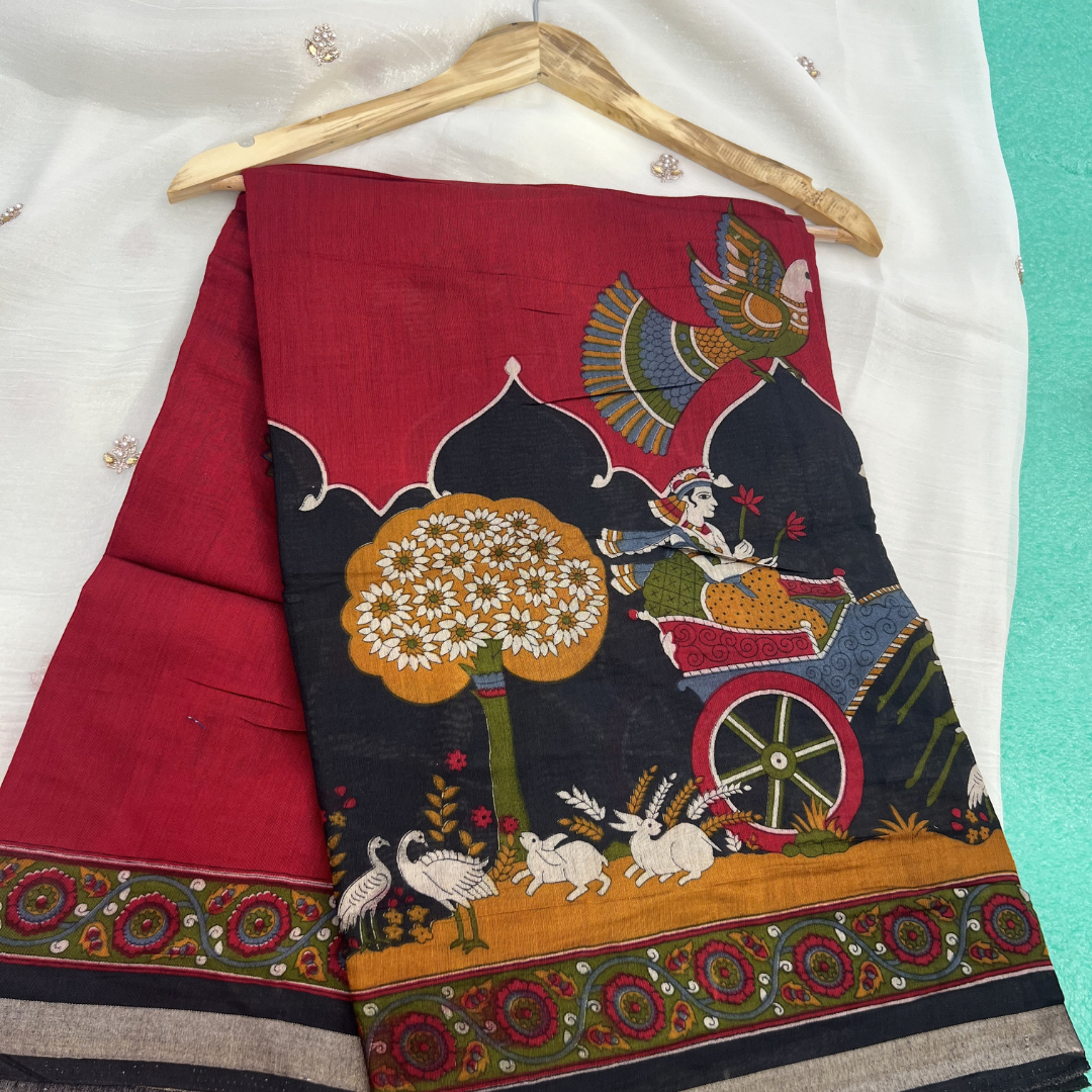 Chanderi silk saree