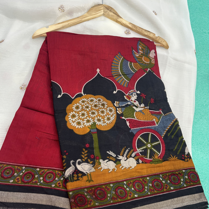 Chanderi silk saree
