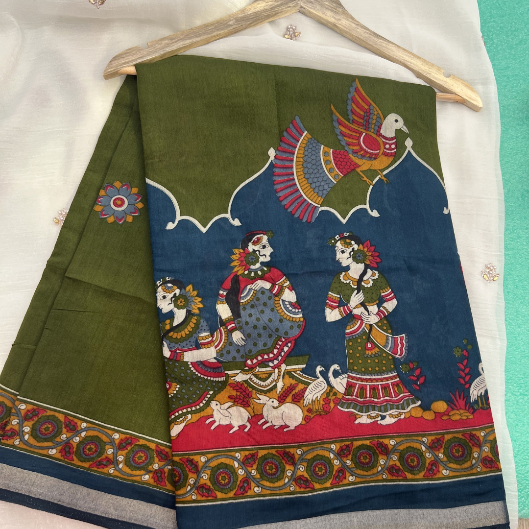 Chanderi silk saree