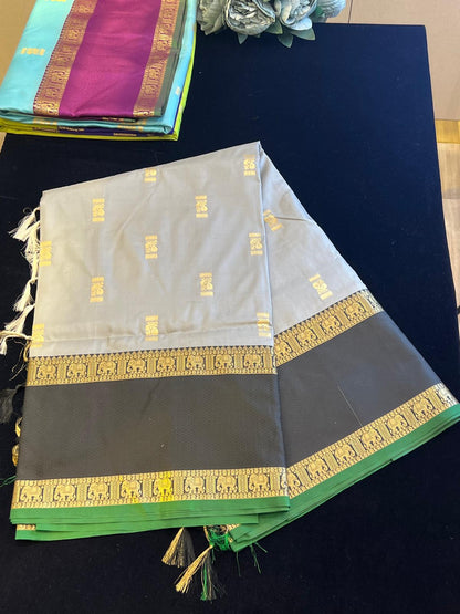 Gadwal soft pattu sraee with gap border